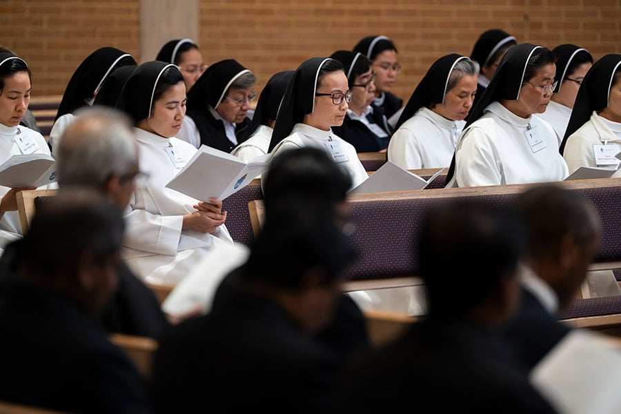 religious women at prayer